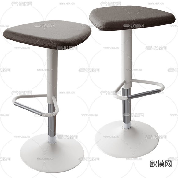 Sitlosophy 吧椅 吧凳 高脚凳3d模型下载(渲染图1)