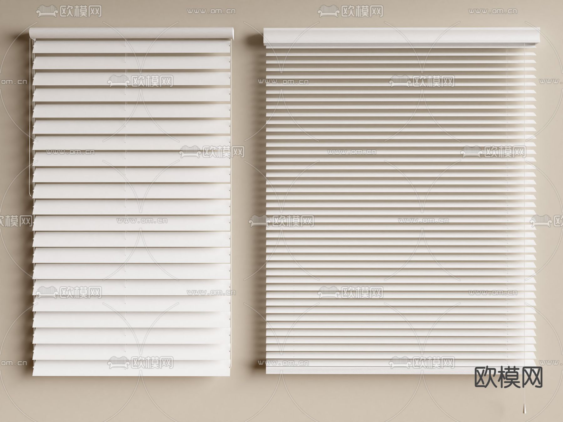 百叶帘 窗帘3d模型下载