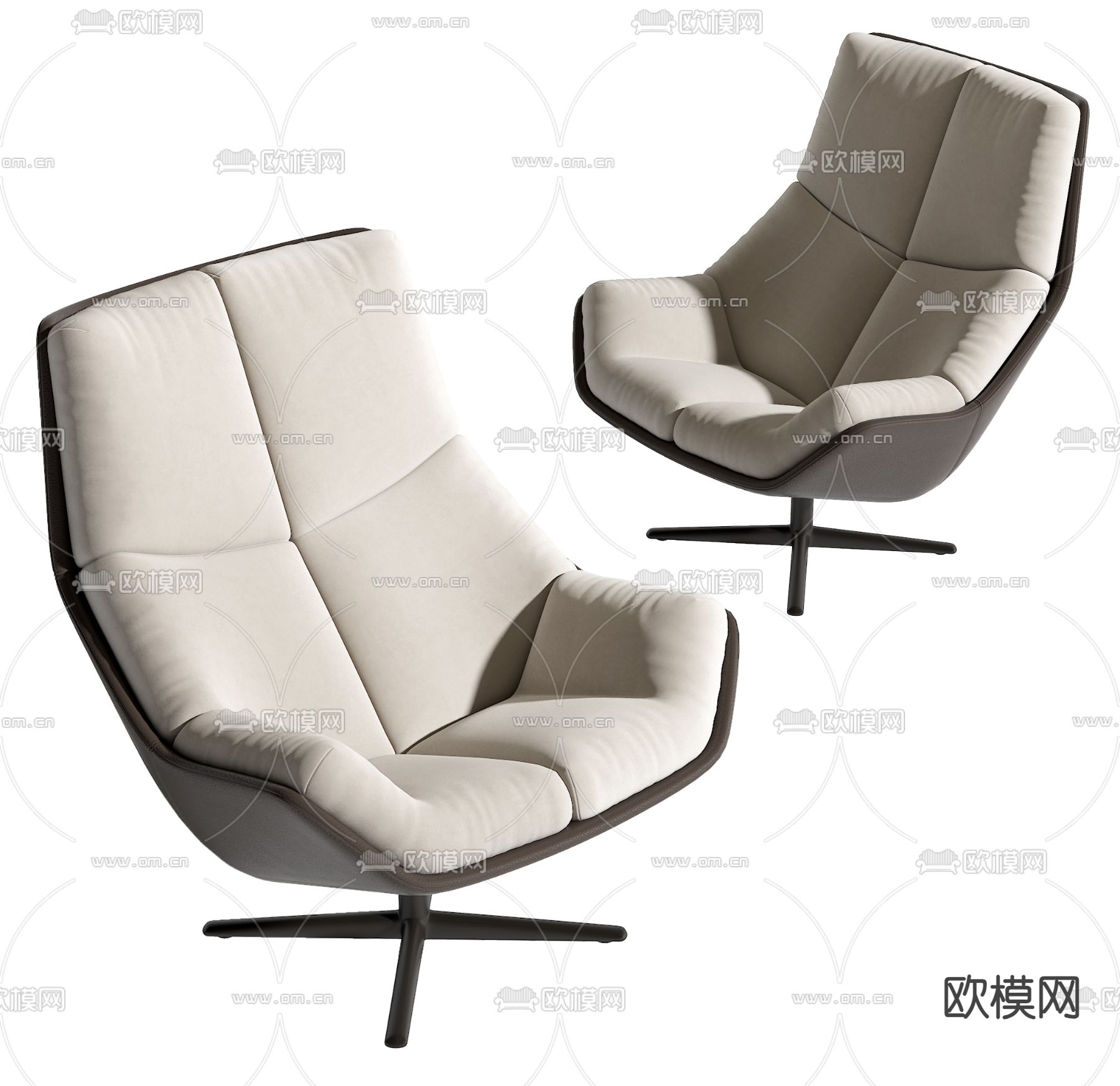 Minotti 现代沙发椅 休闲椅 扶手椅3d模型下载