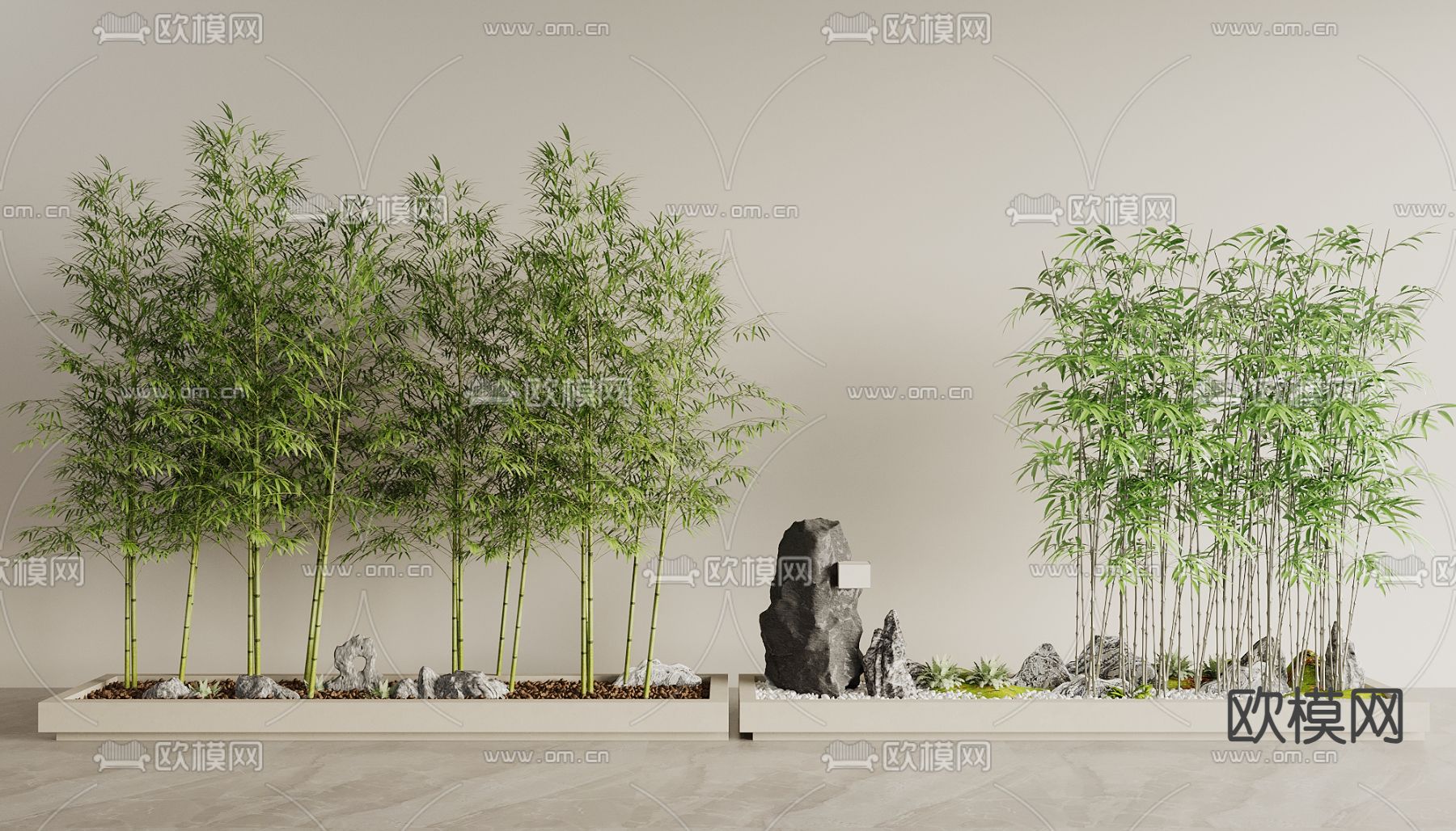 竹子 竹林3d模型下载