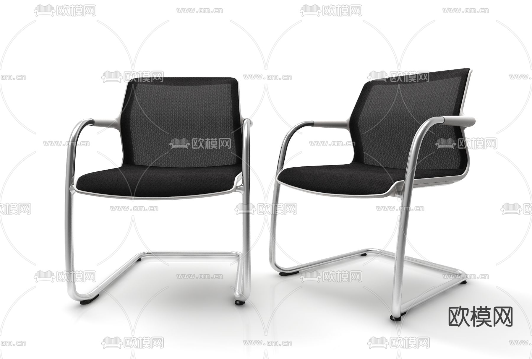 现代单椅 办公椅 培训椅3d模型下载