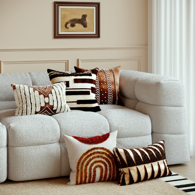  奶油风羊毛抱枕 靠枕su模型 