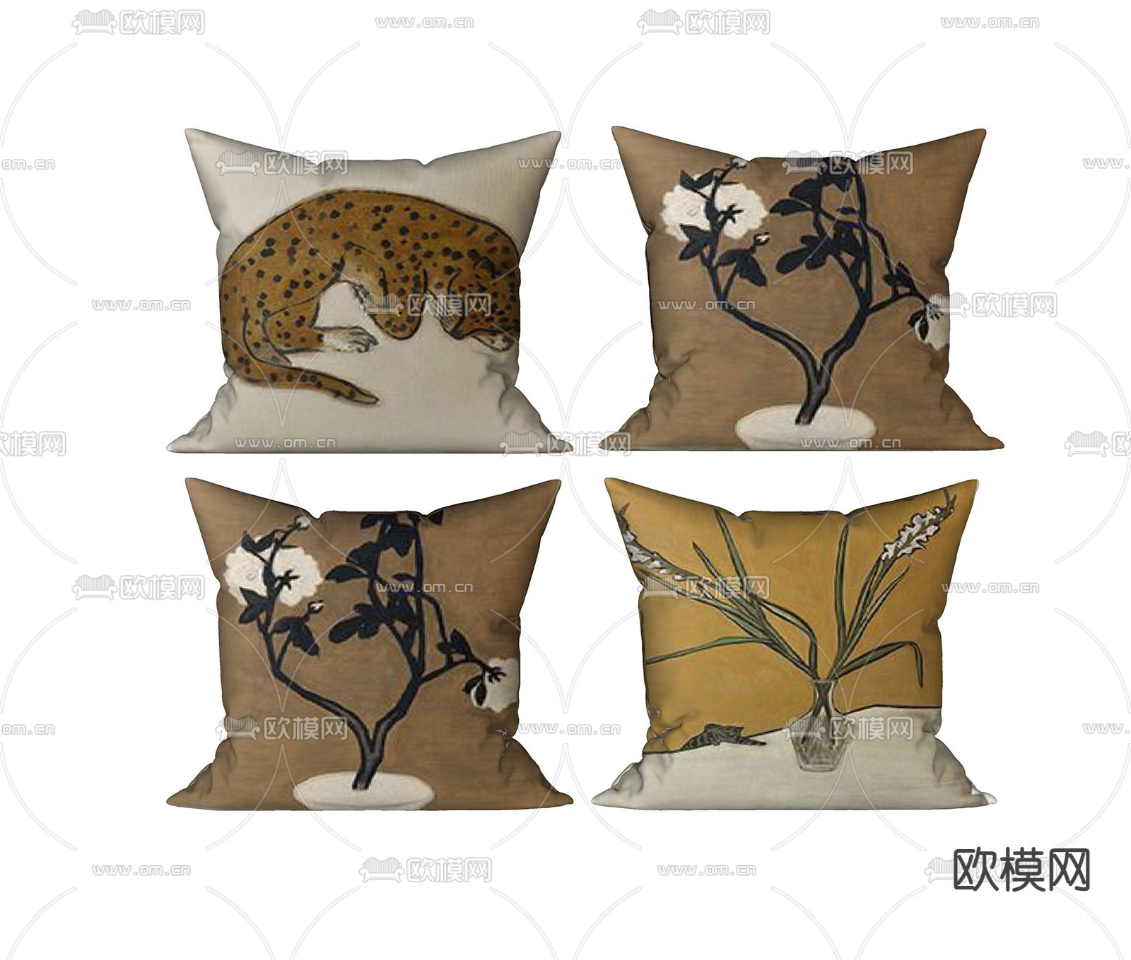 抱枕 靠枕su模型下载（渲染图1）