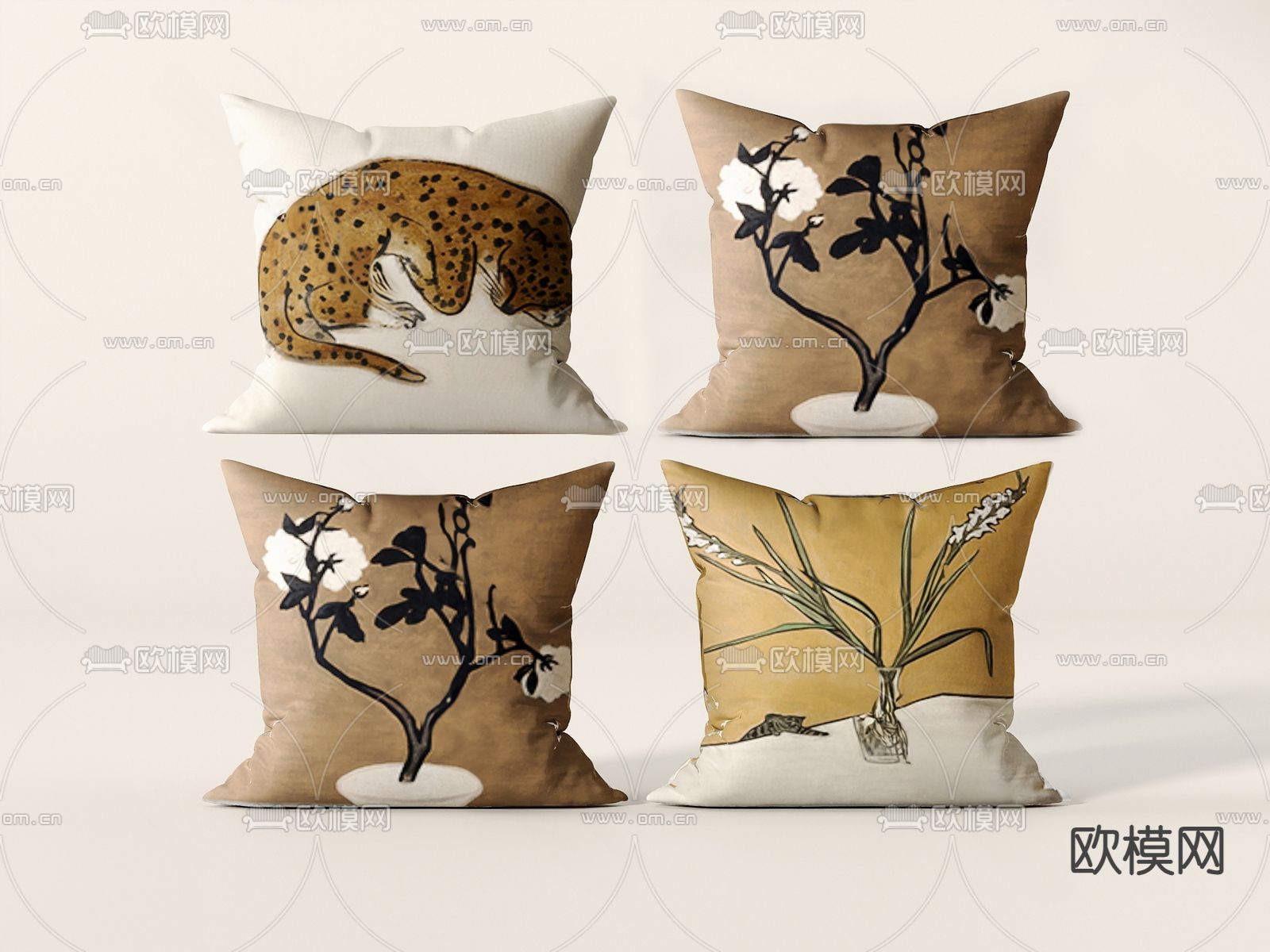 抱枕 靠枕su模型下载（渲染图2）