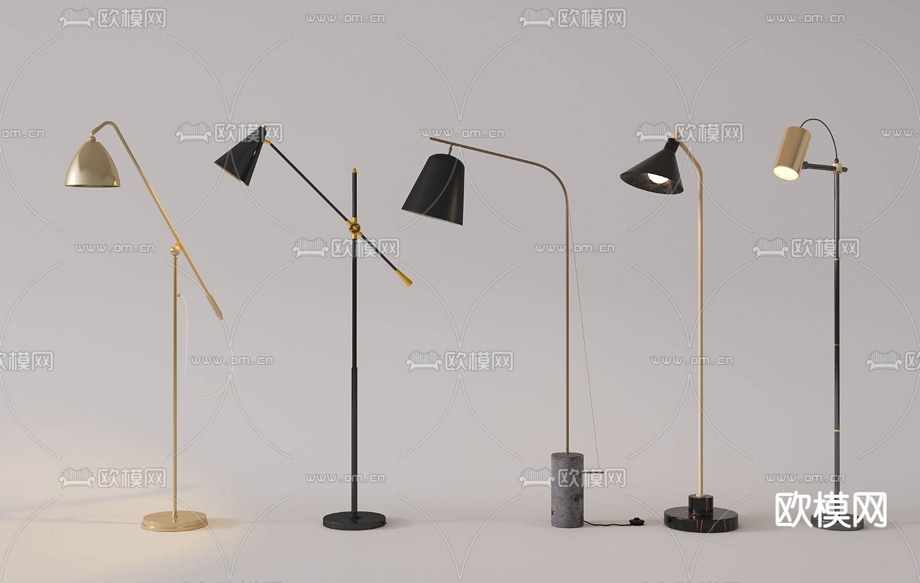 后现代落地灯3d模型下载