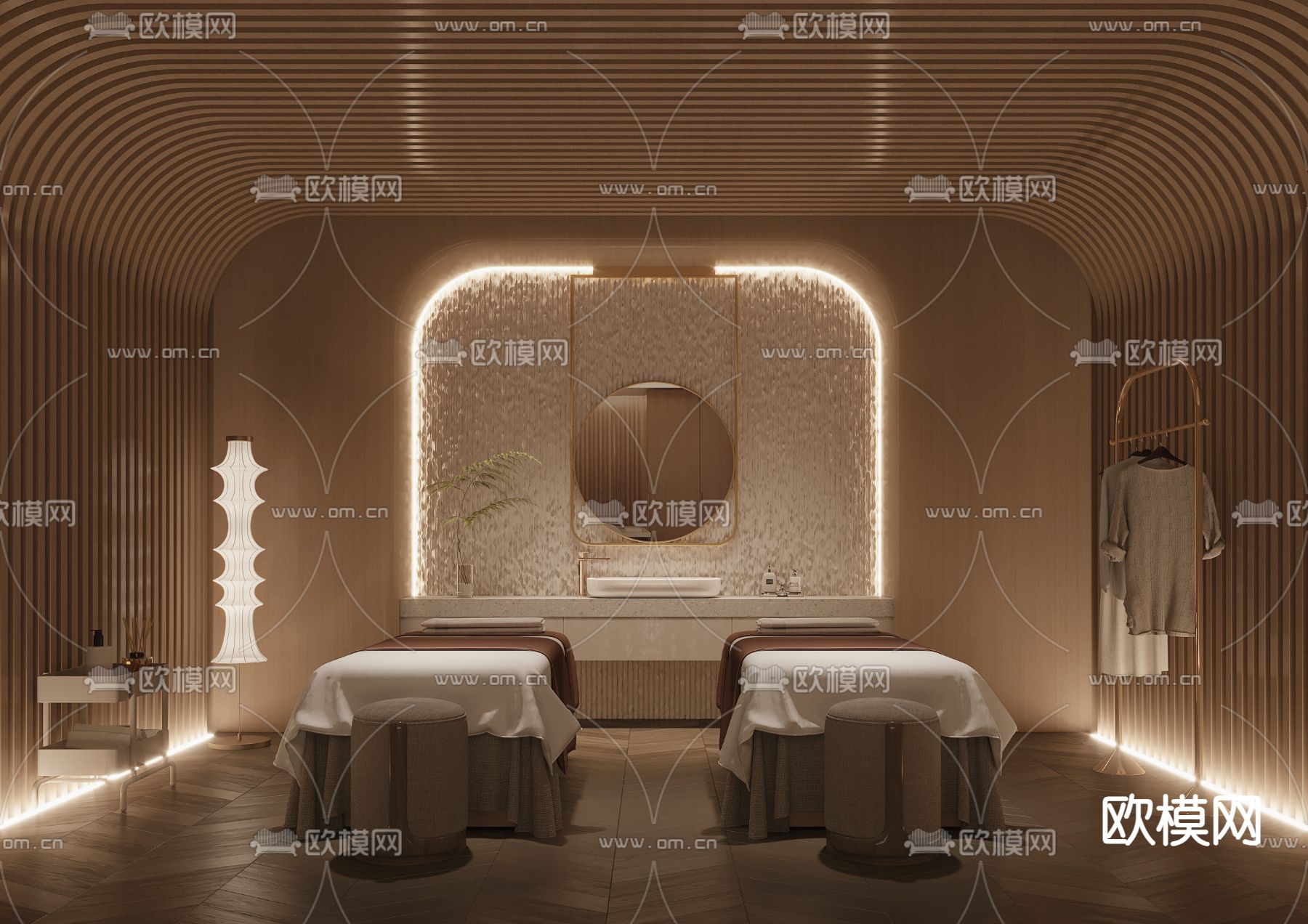 美容院 SPA包房3d模型下载