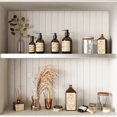  洗浴用品 生活用品 香薰 花艺su模型 