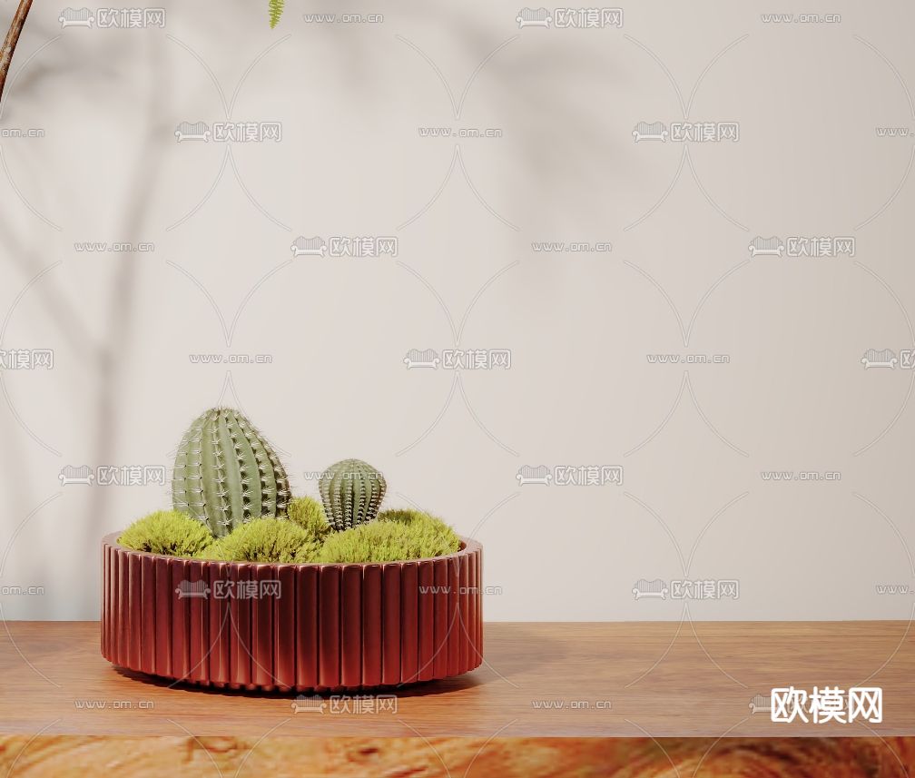 植物 盆栽绿植3d模型下载（渲染图3）