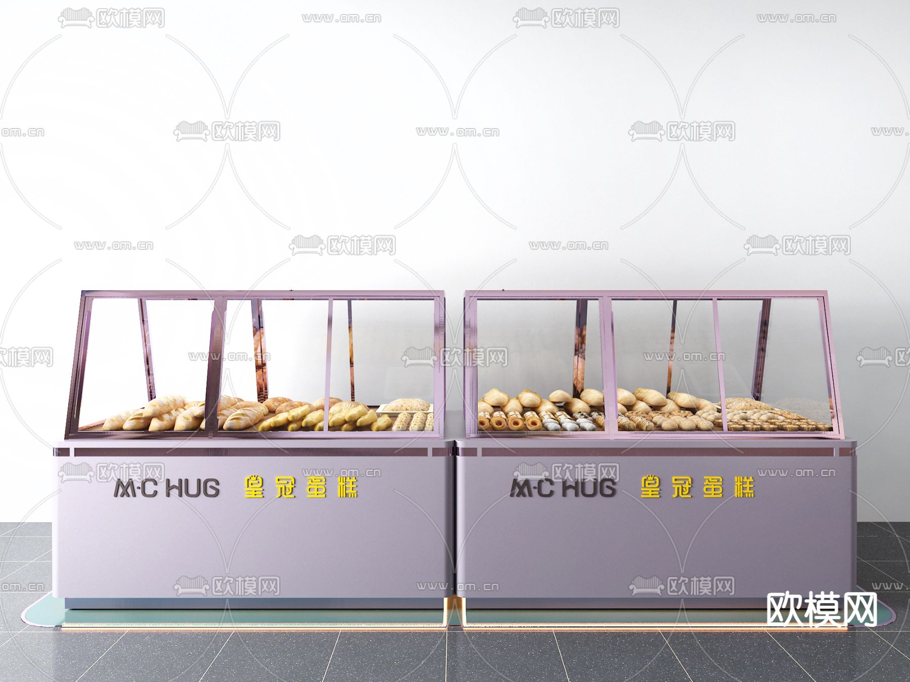现代蛋糕柜3d模型下载