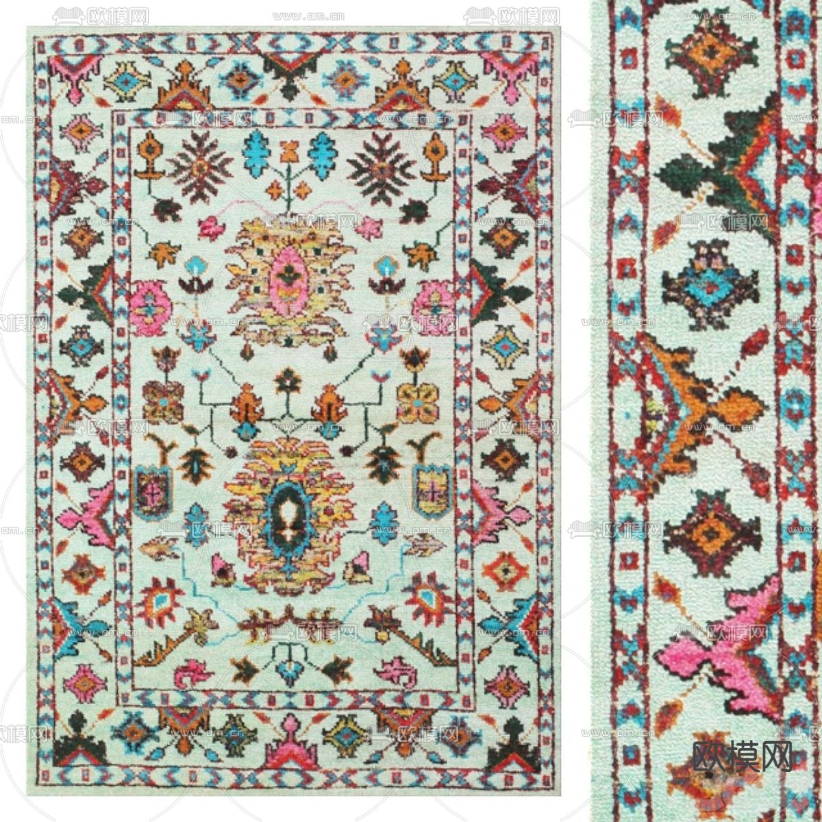 少数民族地毯3d模型下载