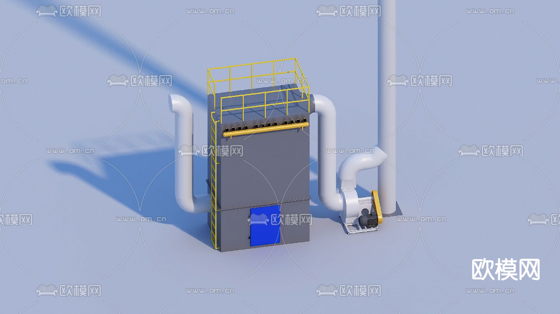 工业设备 除尘器3d模型下载