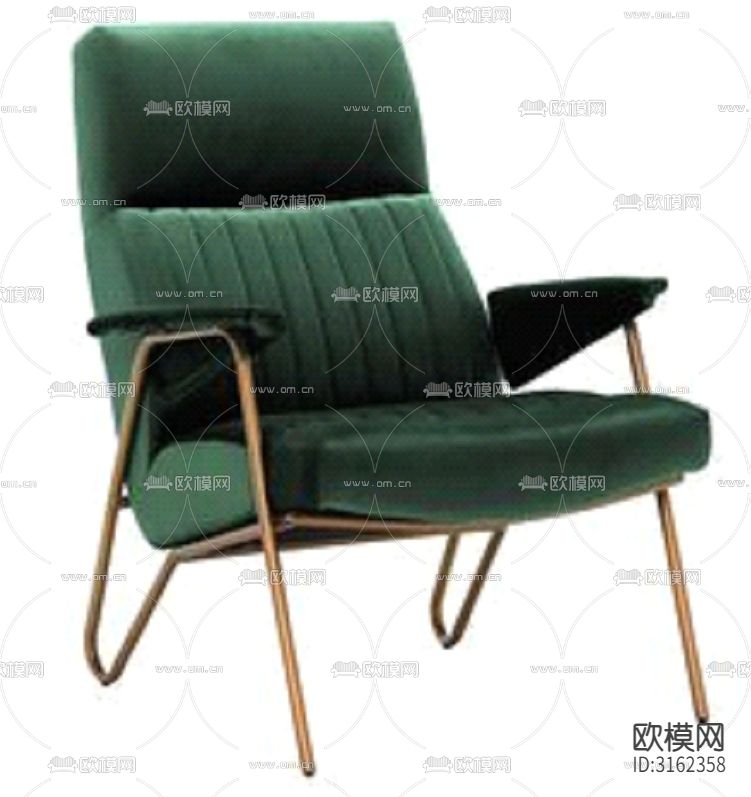 现代椅子家具设计cad大样图下载（渲染图1）