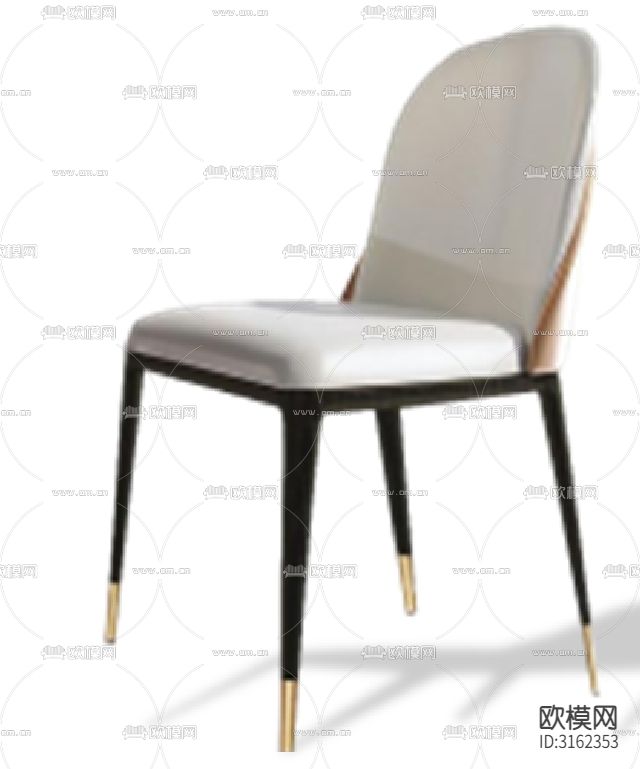 现代椅子家具设计cad大样图下载（渲染图1）