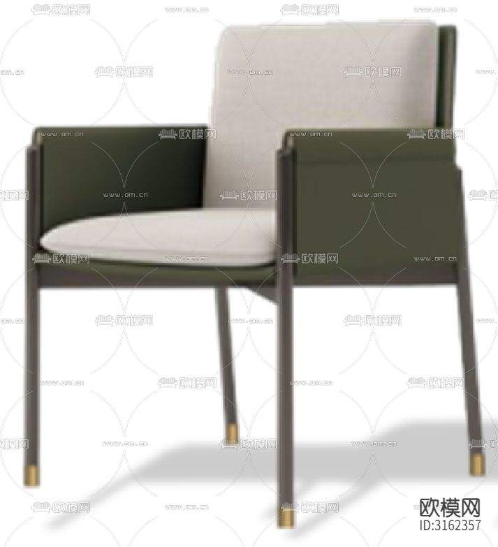 现代椅子家具设计cad大样图下载（渲染图1）