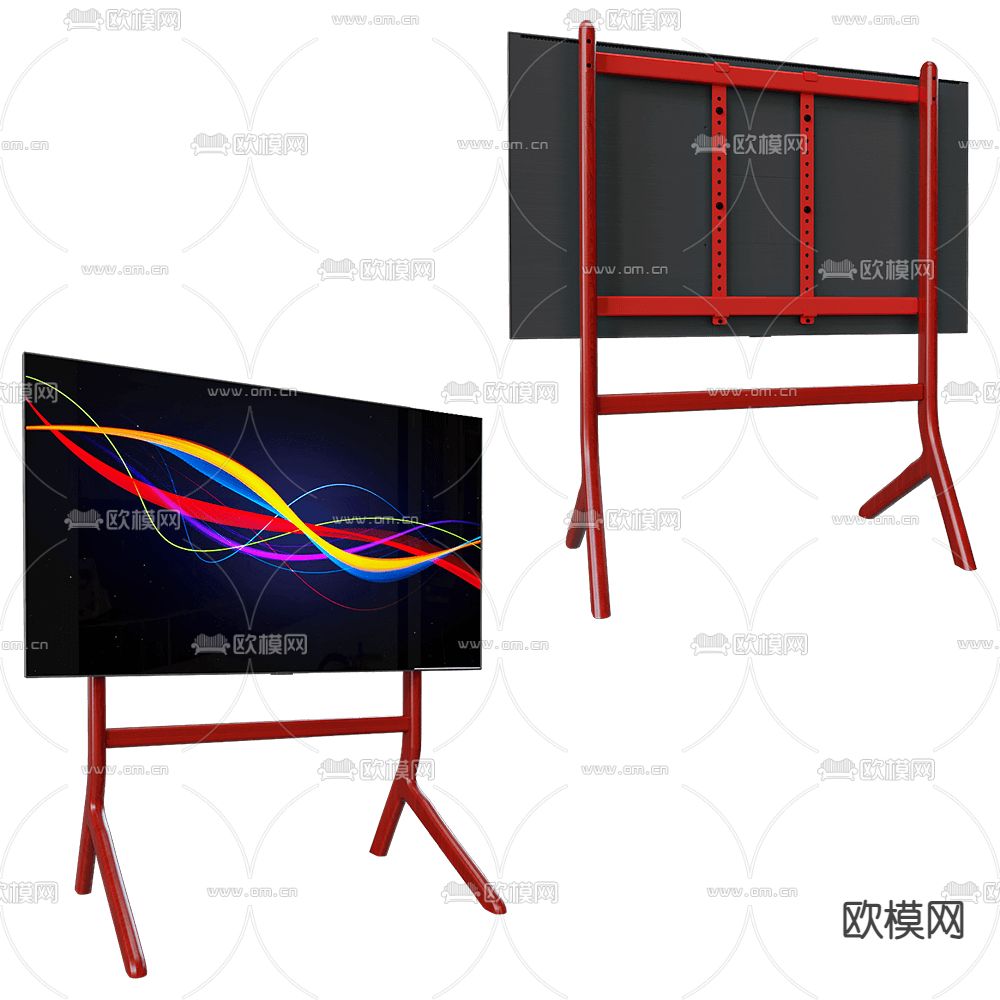 Pedestal 支架电视 液晶电视 智慧屏3d模型下载