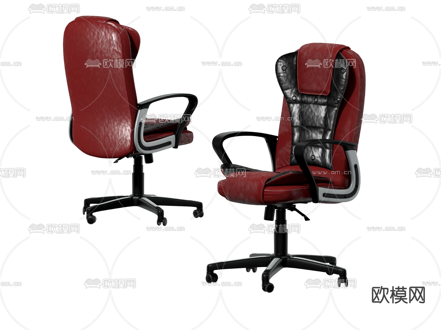 现代班台椅 电竞椅 办公椅su模型下载（渲染图1）