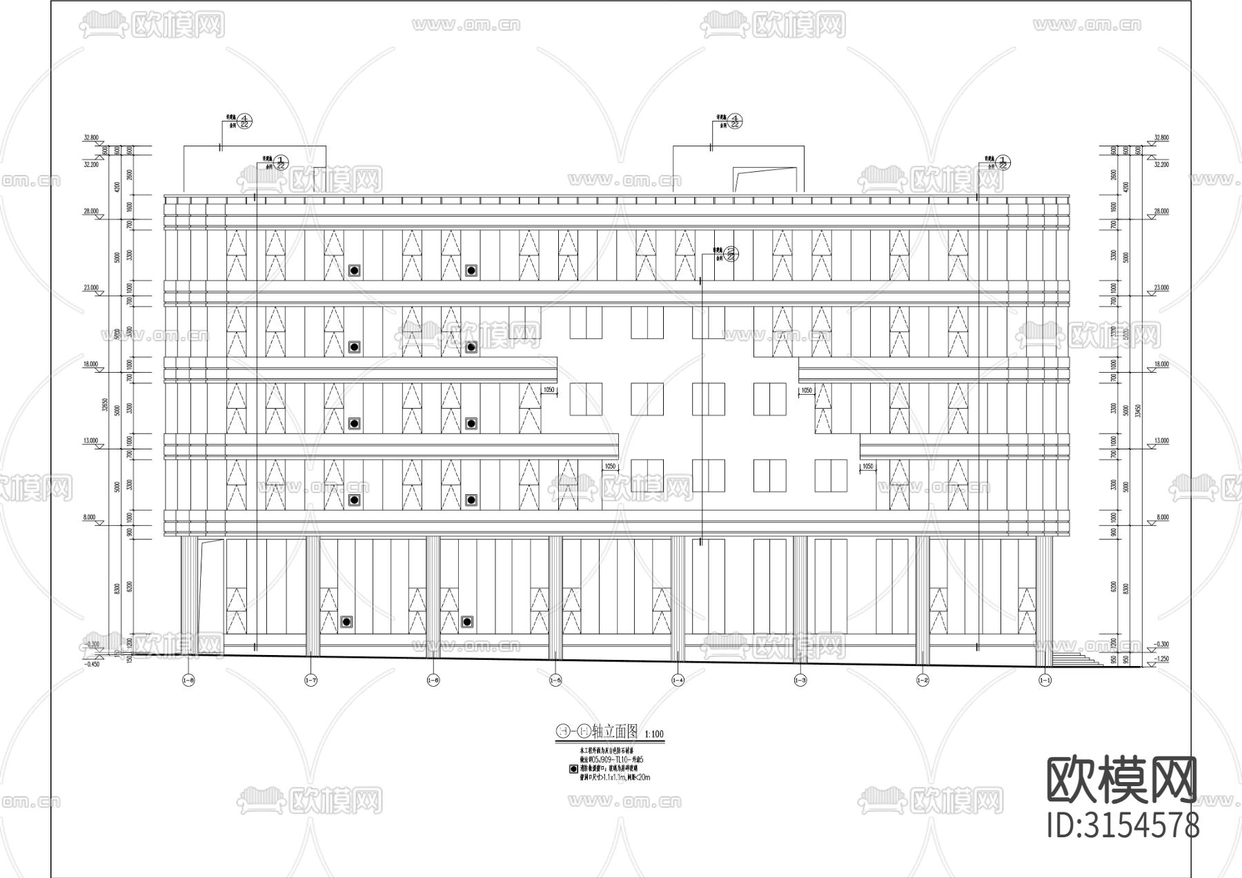 工業(yè)園區(qū)建設(shè)試點cad施工圖下載（渲染圖3）