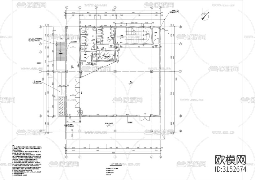 社區(qū)綜合服務中心建設cad施工圖下載(渲染圖2)