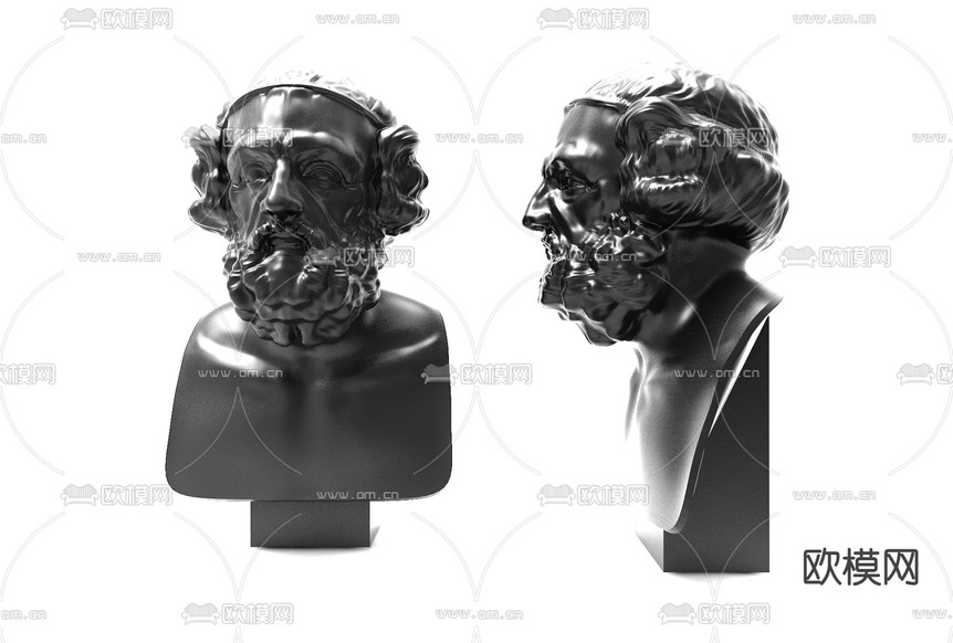 人物雕塑 人像雕塑3d模型下载