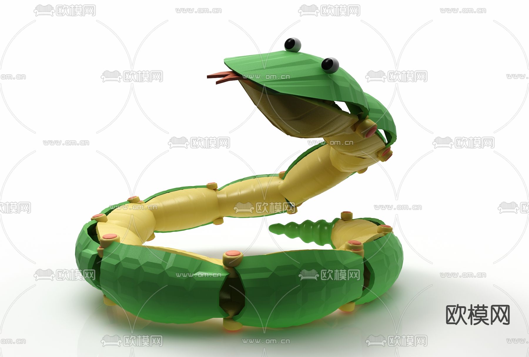 蛇玩具3d模型下载
