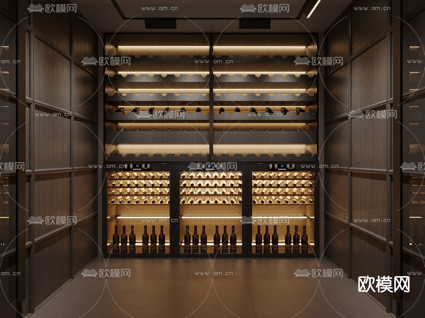 红酒酒窖 品酒室3d模型下载