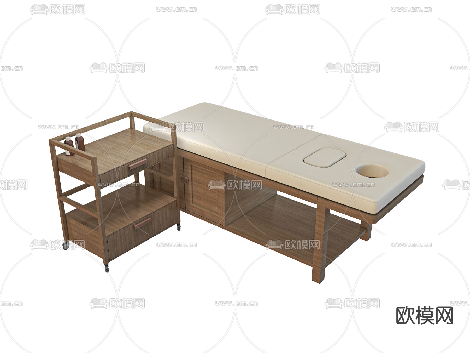 按摩床3d模型下载