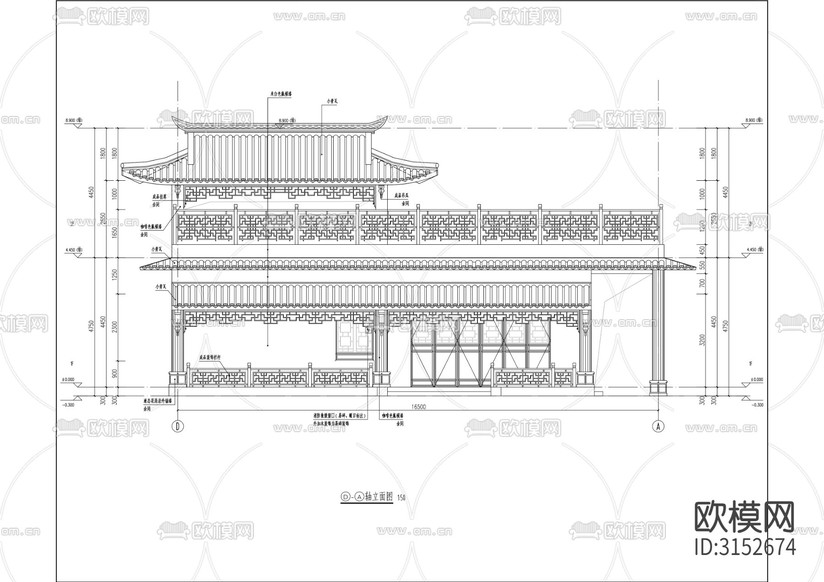 社區(qū)綜合服務中心建設cad施工圖下載(渲染圖1)