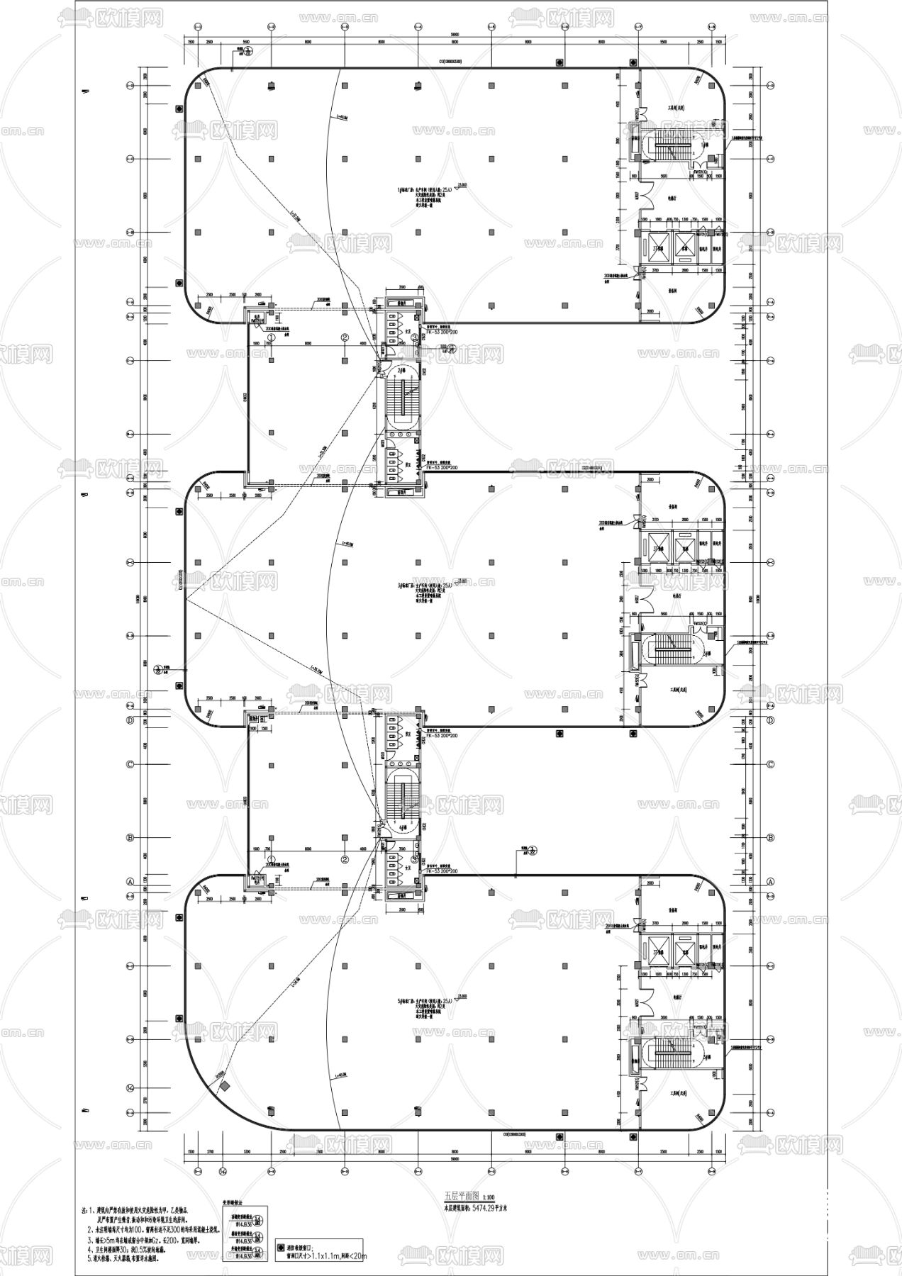 工業(yè)園區(qū)建設(shè)試點cad施工圖下載（渲染圖4）