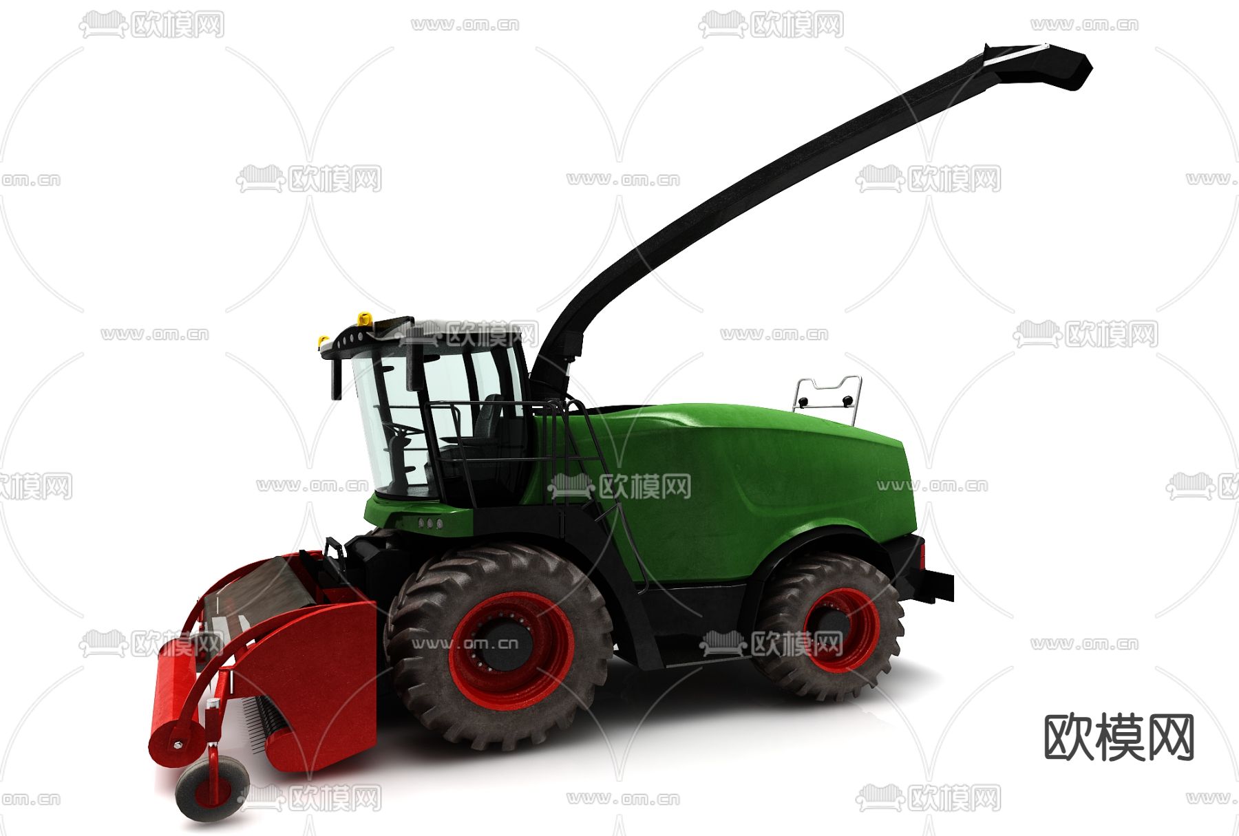 农用拖拉机3d模型下载