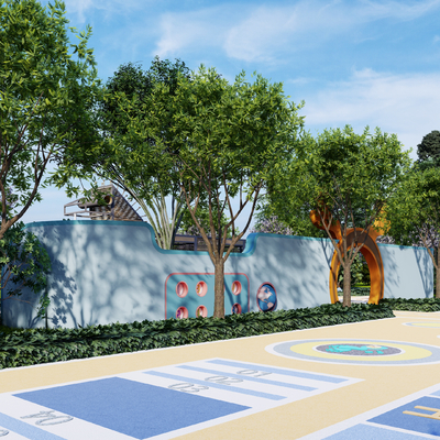  现代儿童活动区su模型 