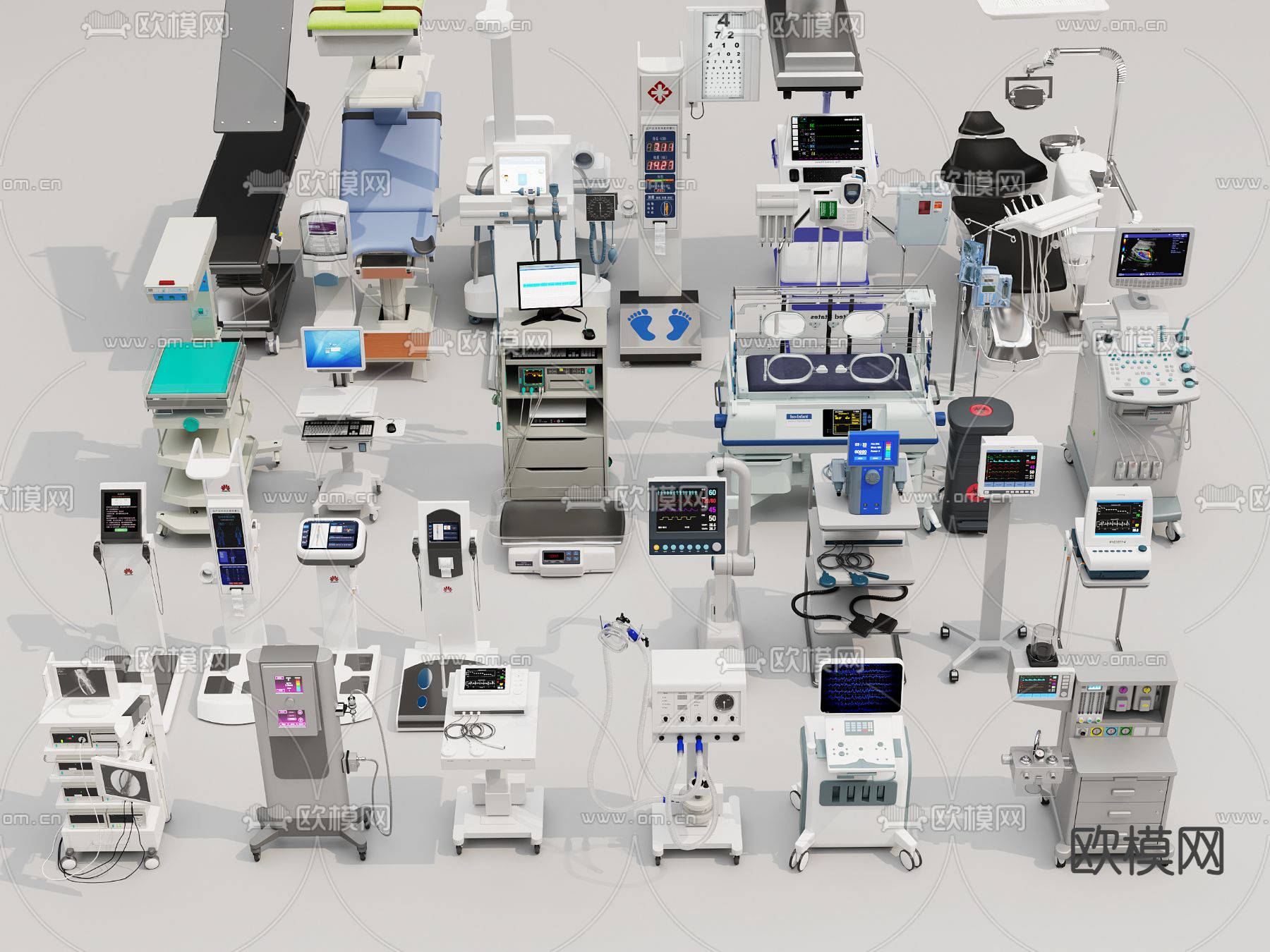 医疗器械3d模型下载