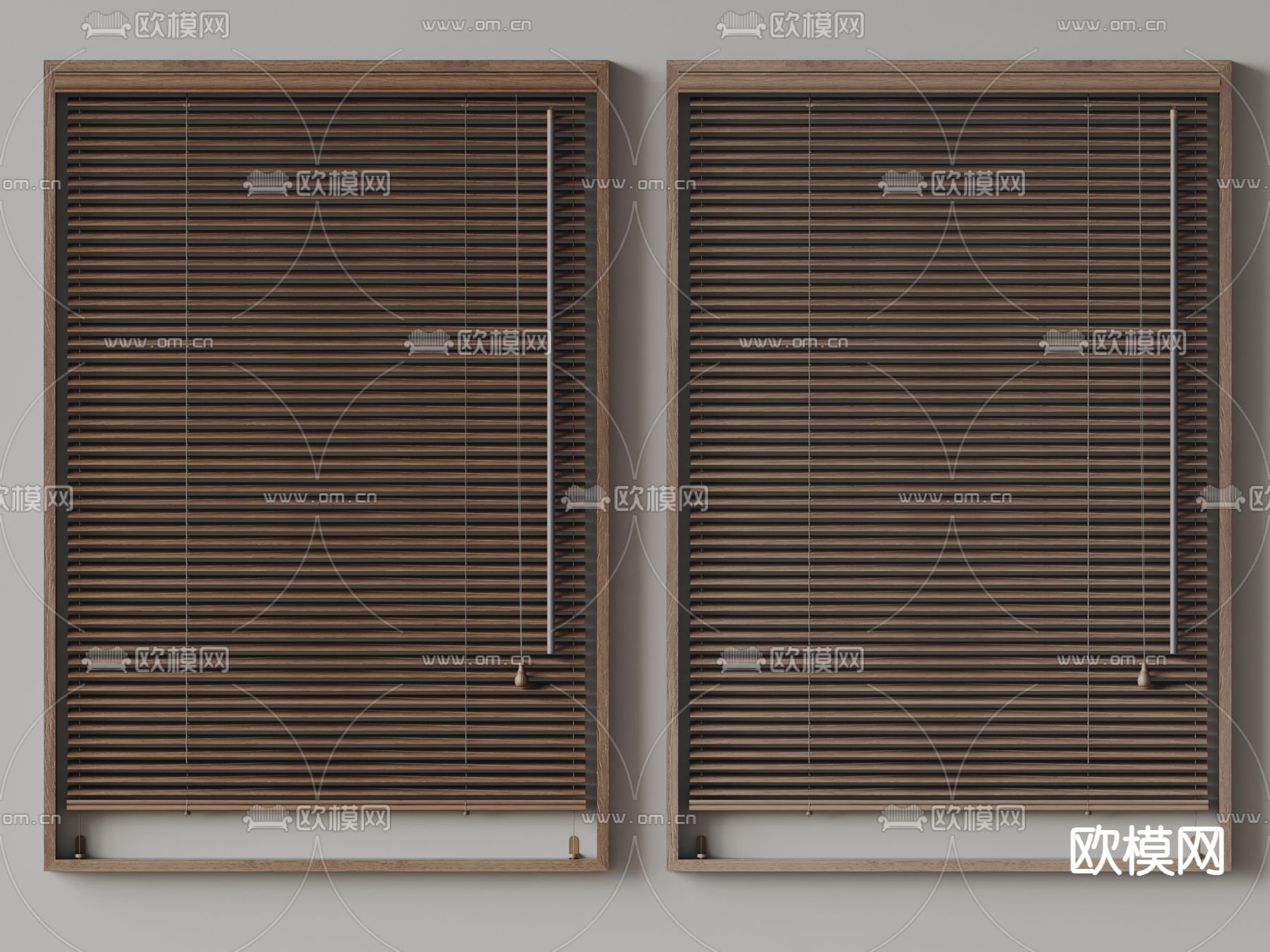 侘寂风百叶帘su模型下载（渲染图2）