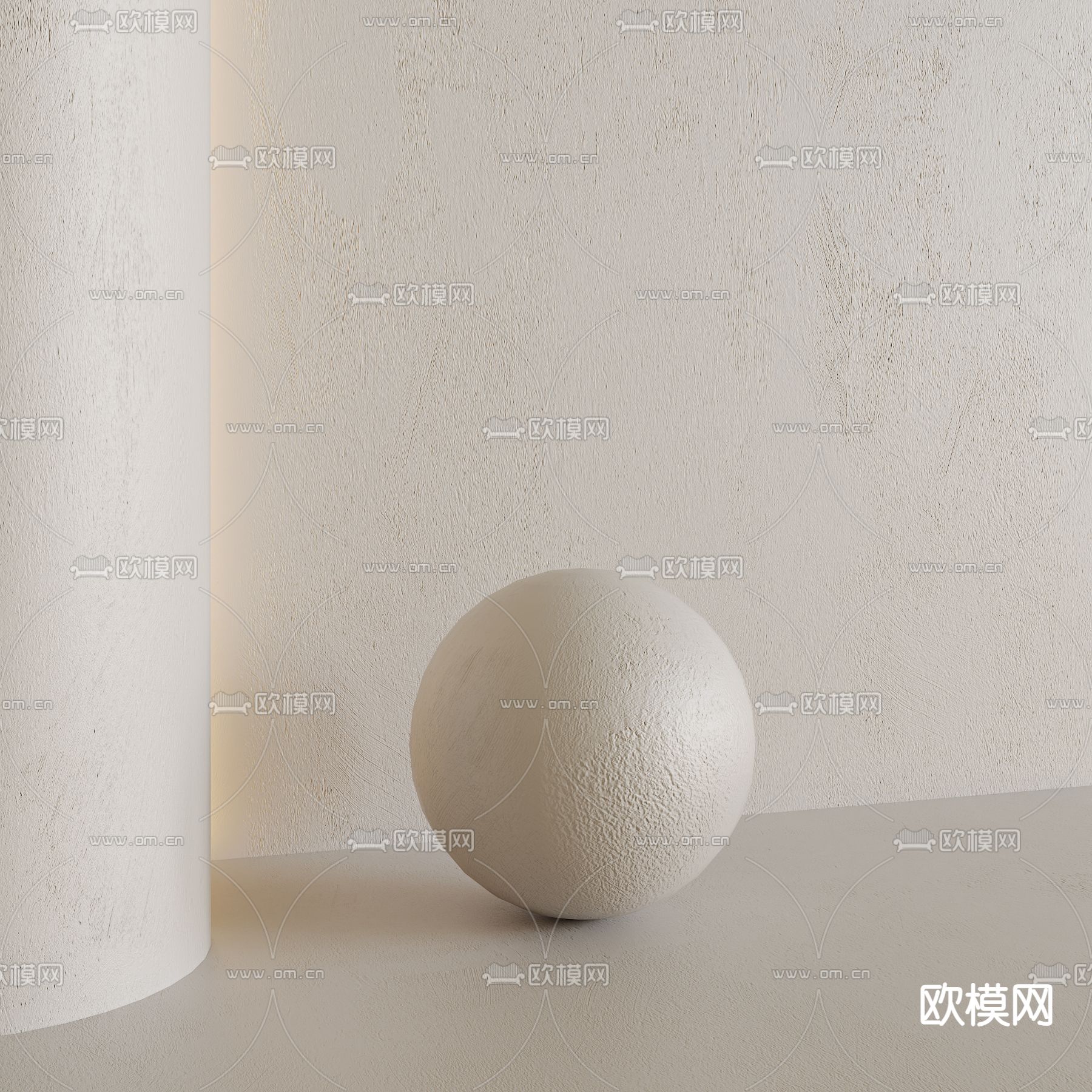 现代墙面艺术漆3d模型下载