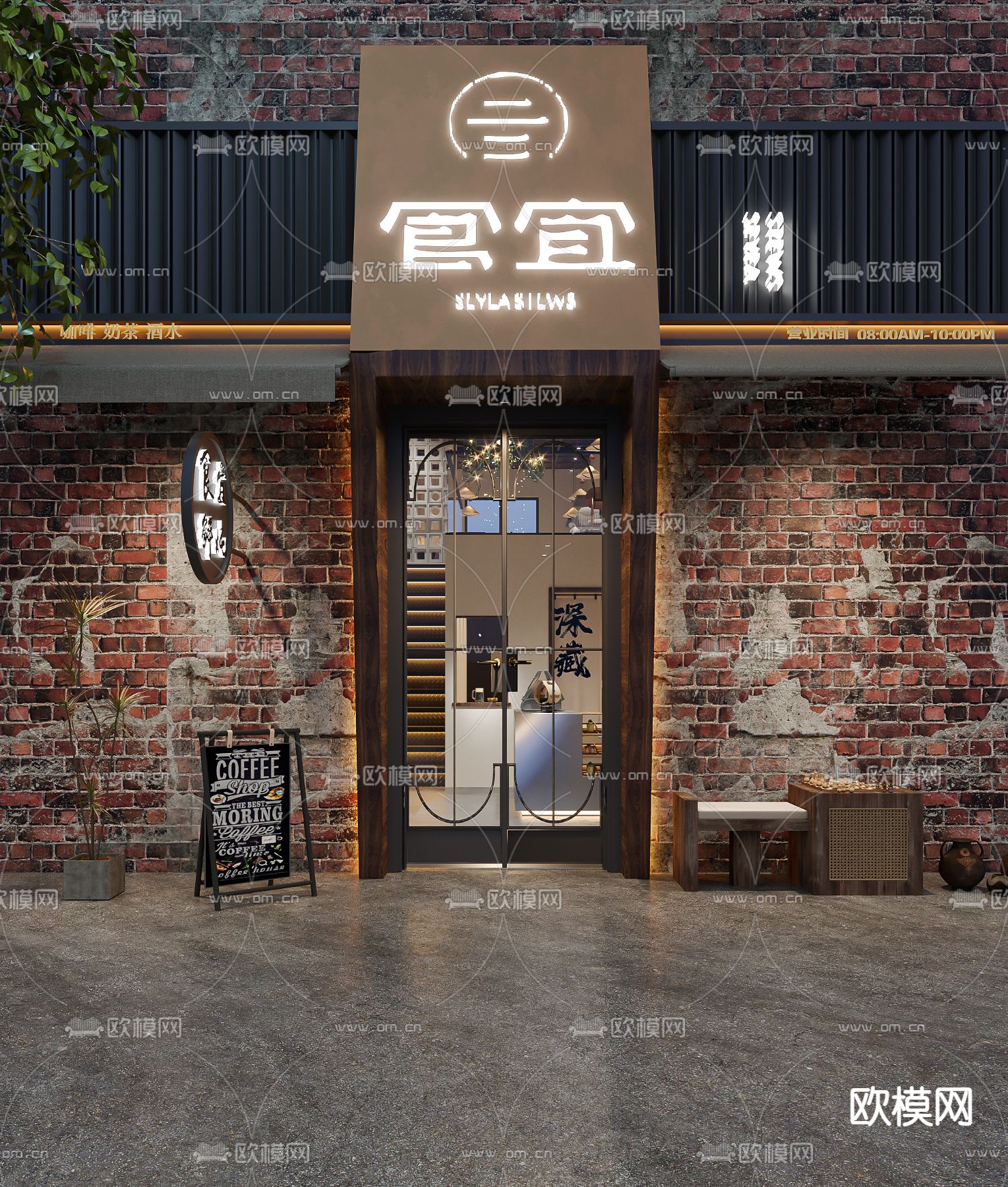 咖啡店 咖啡馆3d模型下载（渲染图5）