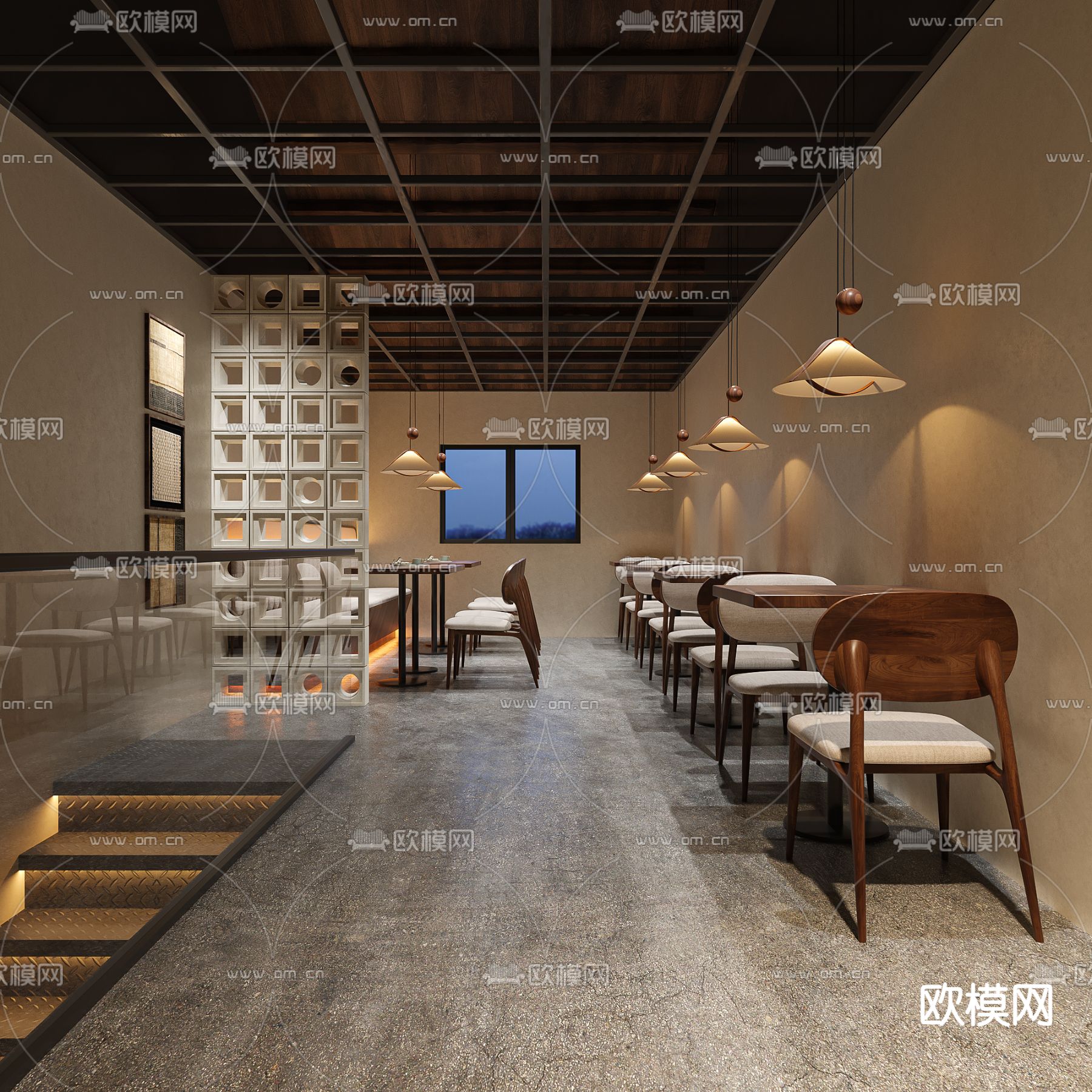 咖啡店 咖啡馆3d模型下载（渲染图3）