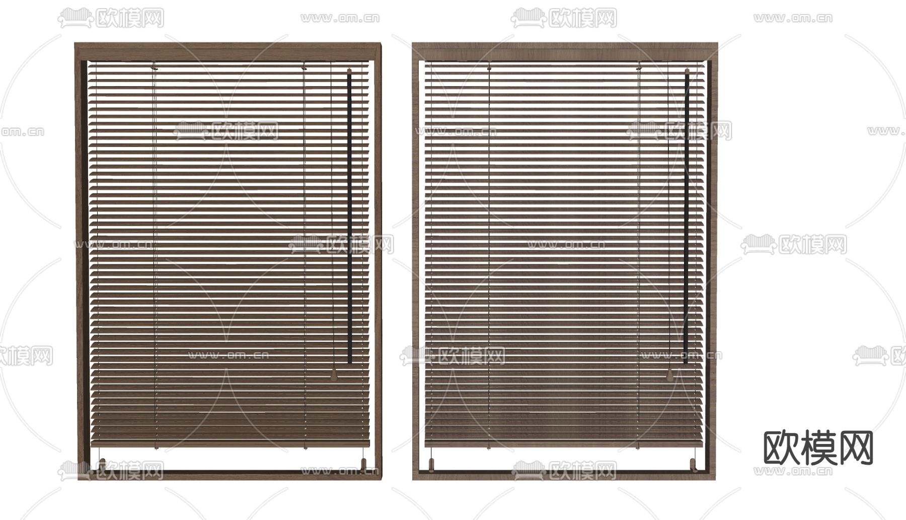 侘寂风百叶帘su模型下载（渲染图1）