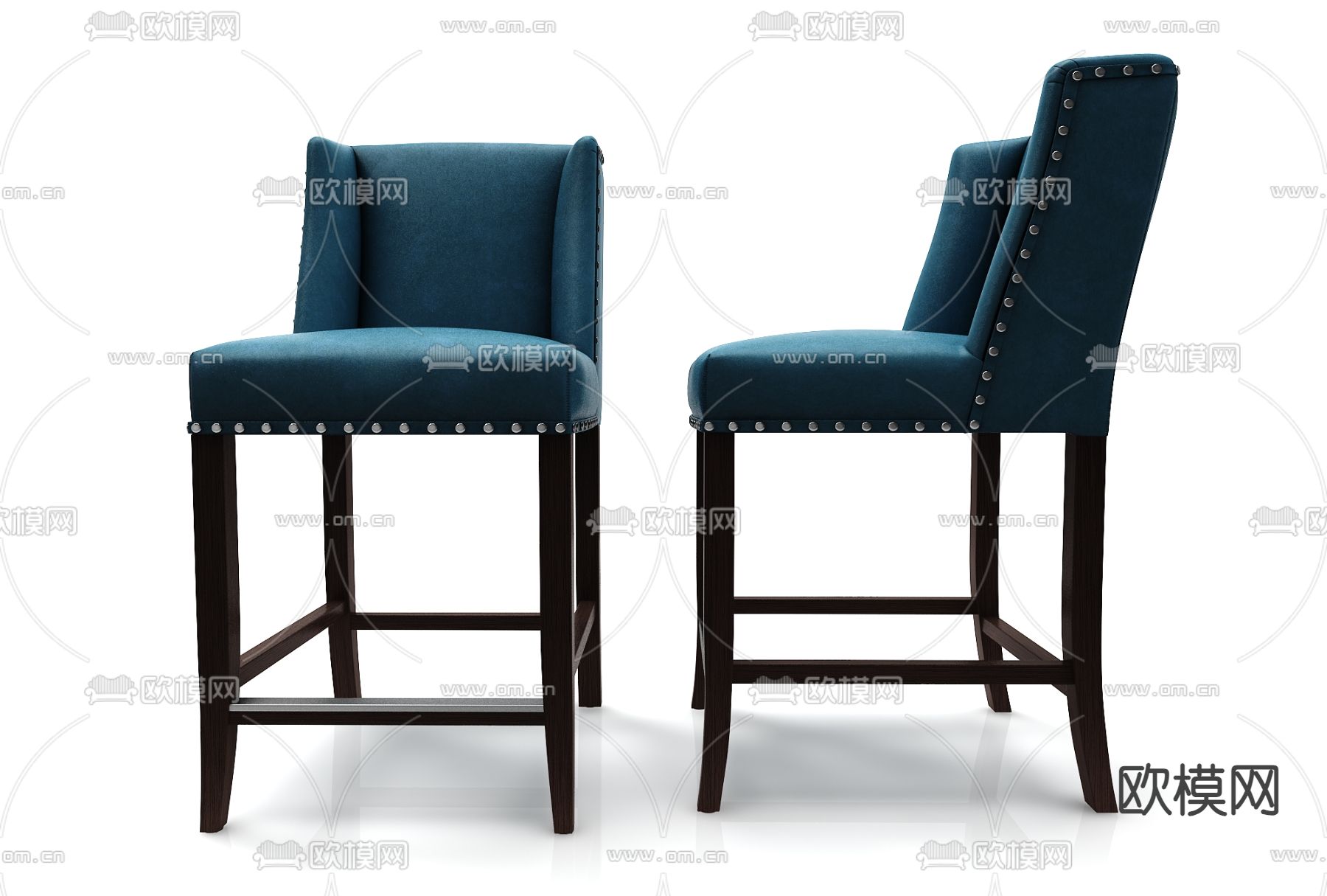 现代吧椅 吧凳 高脚凳3d模型下载