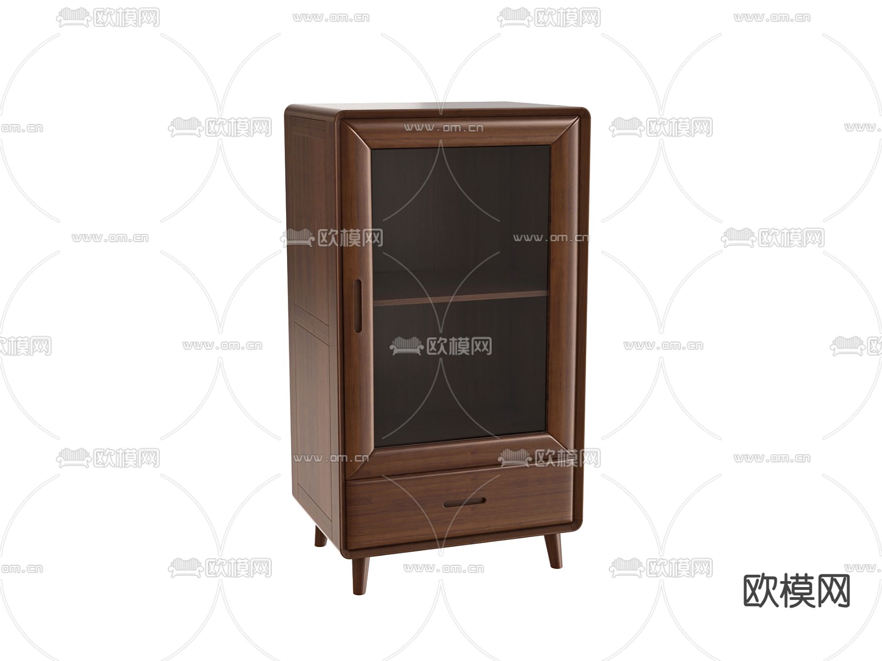 实木角柜 边柜 斗柜 木柜3d模型下载