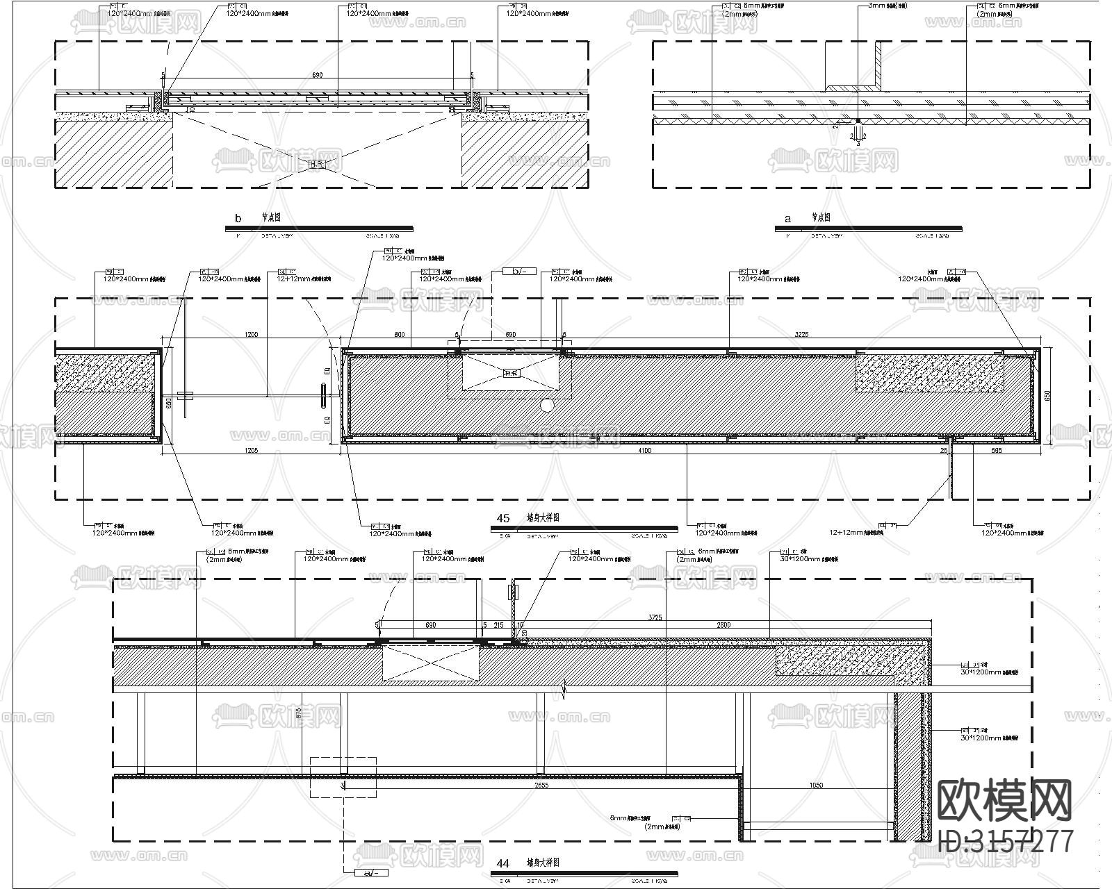 会所cad施工图下载（渲染图5）