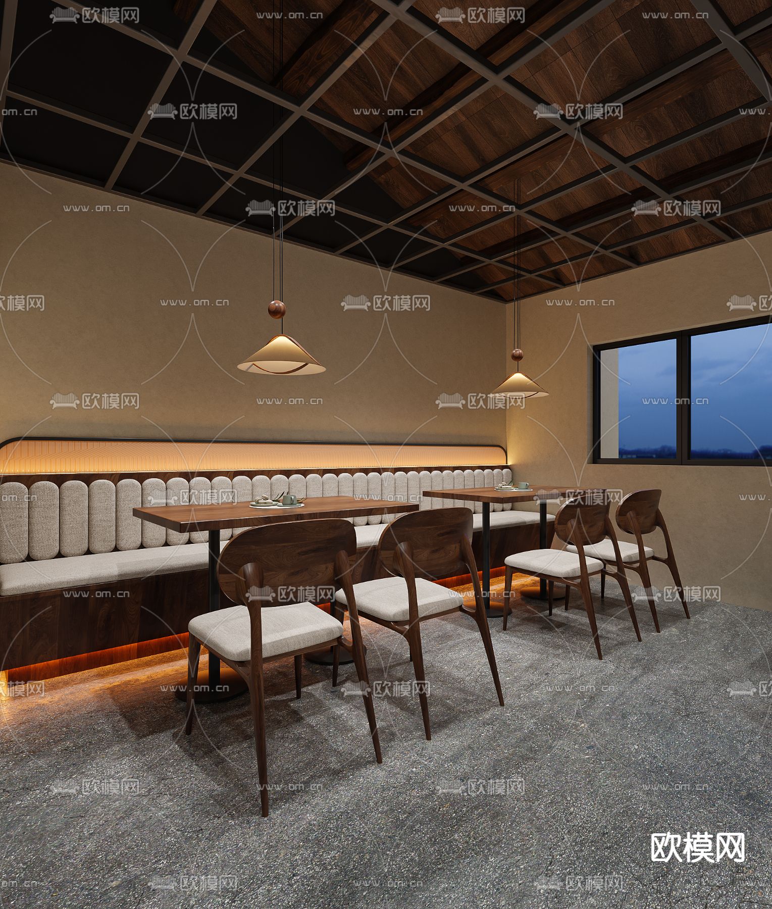 咖啡店 咖啡馆3d模型下载（渲染图4）