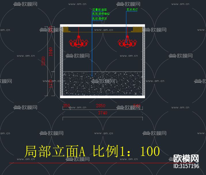 快餐店cad施工图下载（渲染图6）