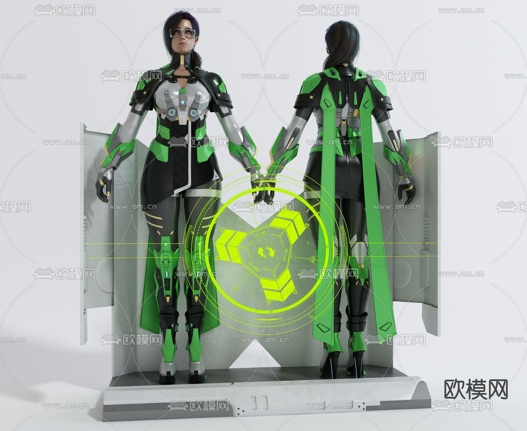 虚拟人物 游戏角色3d模型下载