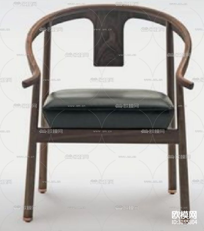 现代椅子CAD家具设计图纸下载（渲染图2）