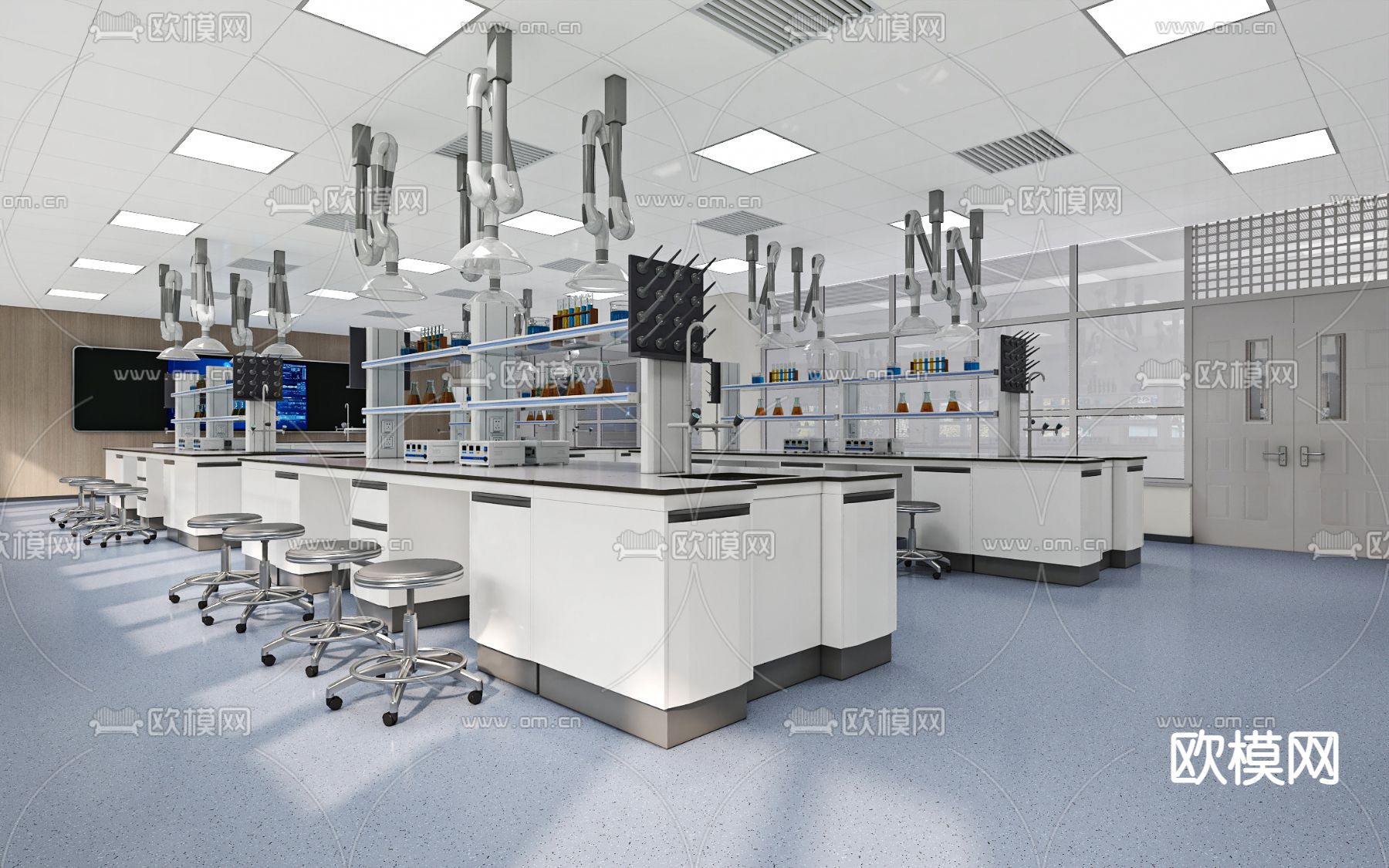 现代实验室3d模型下载