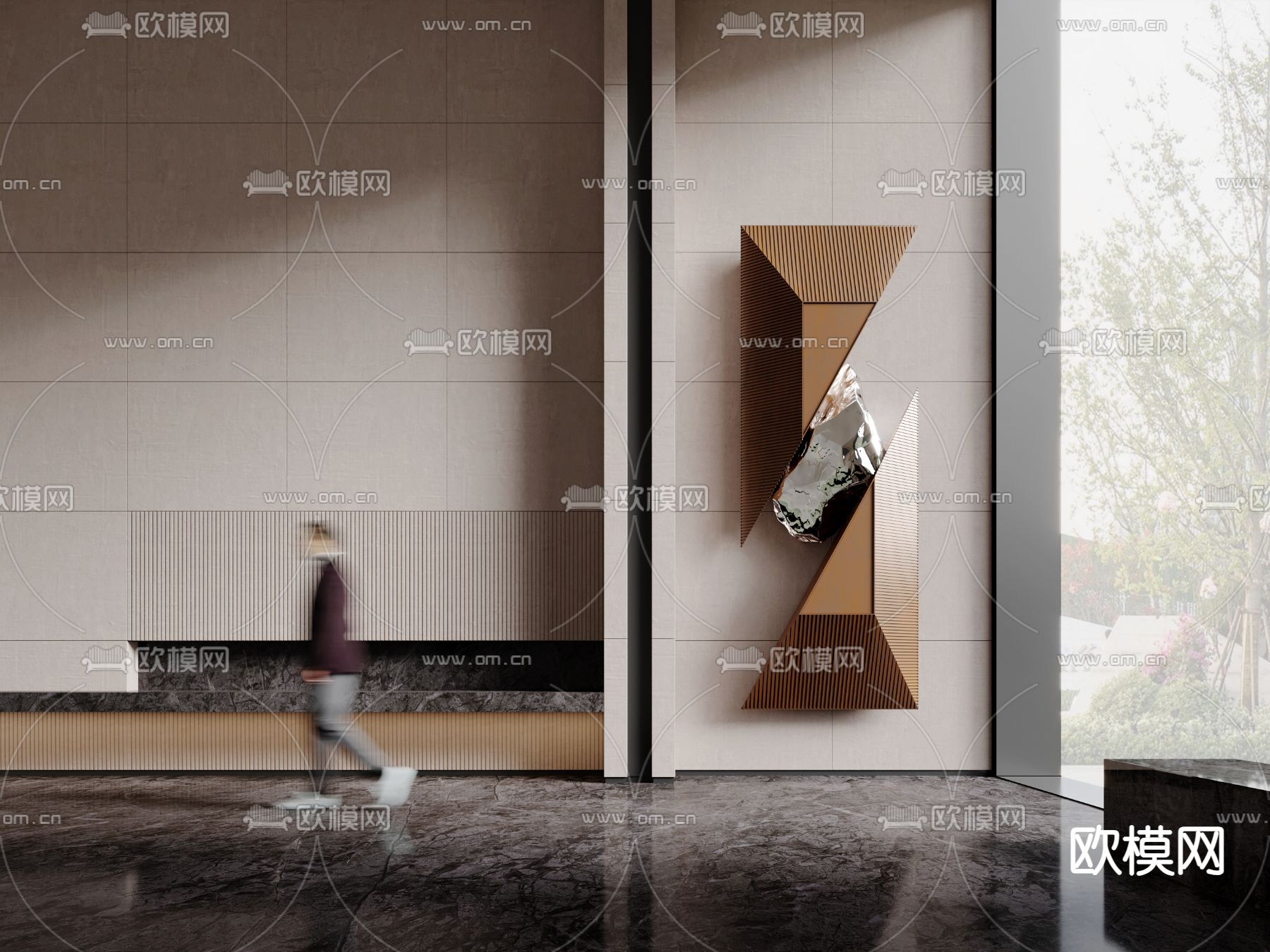 现代艺术装置  艺术挂饰  雕塑装置3d模型下载