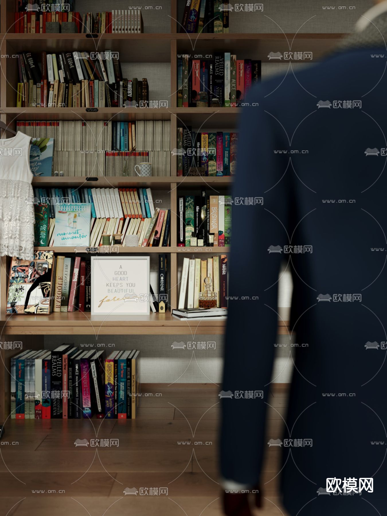 侘寂办公室 工作室3d模型下载（渲染图2）