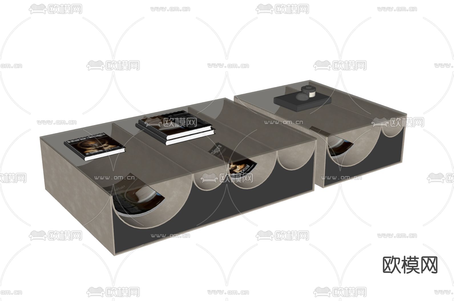 MINOTTI 茶几su模型下载（渲染图1）