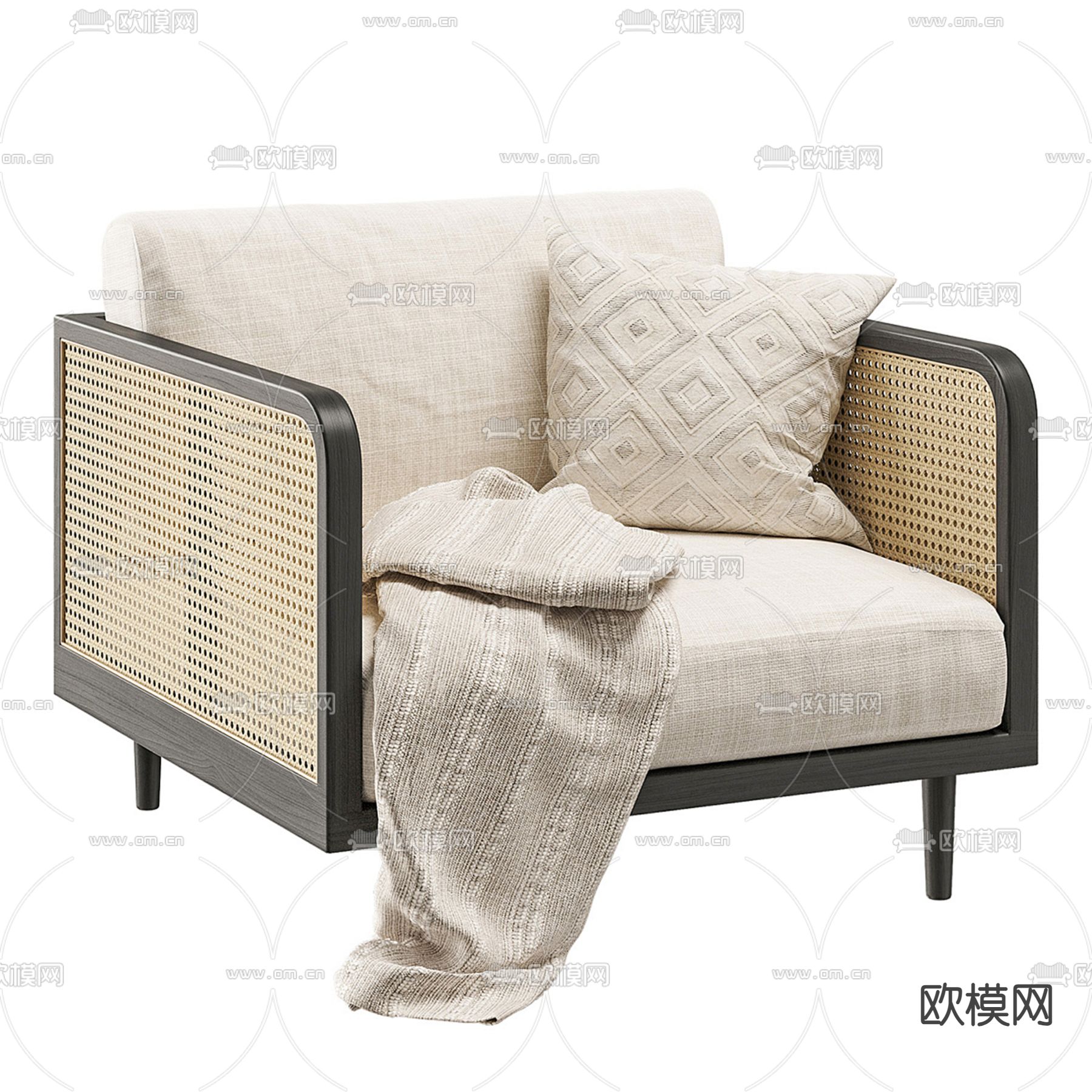 Cosmo 单人沙发3d模型下载（渲染图1）