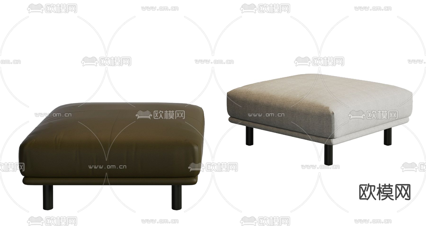 现代脚踏坐凳su模型下载（渲染图2）