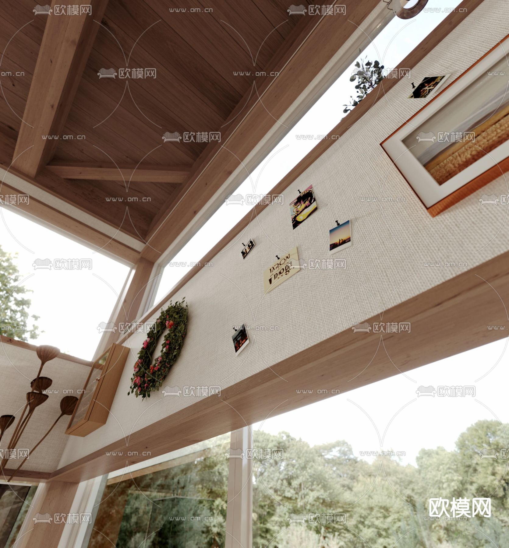 侘寂办公室 工作室3d模型下载（渲染图3）